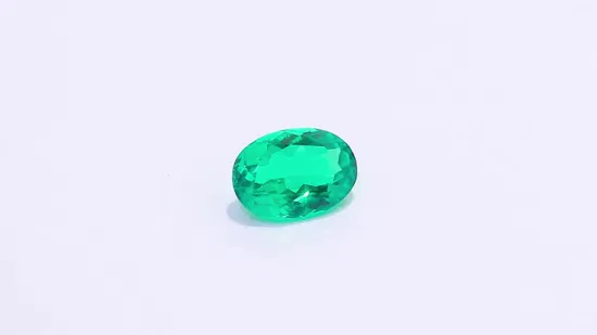 Gran oferta, preciosa Esmeralda verde cultivada en laboratorio, forma ovalada de Colombia, piedra esmeralda suelta para joyería