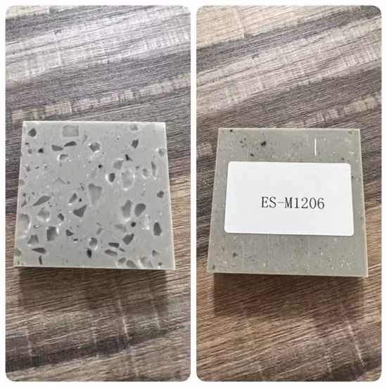 Encimera de cuarzo granular blanco puro Calacatta pulida artificial con SGS